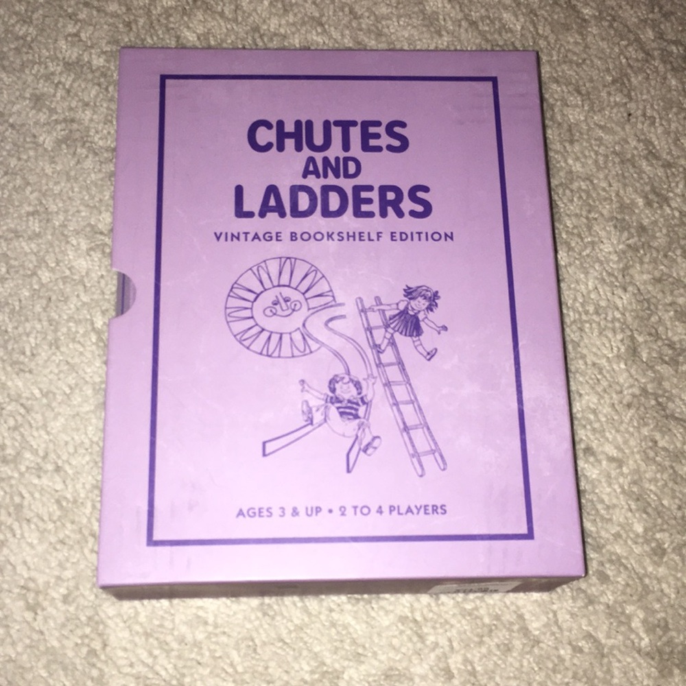 WS Game Company Collection of Vintage Bookshelf Board Games - Chutes and Ladders